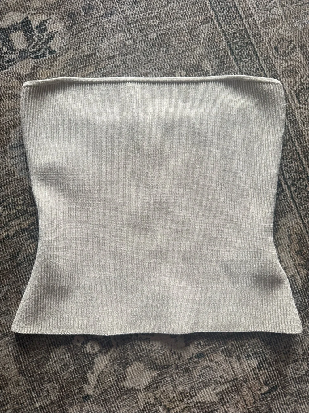 Babaton Cream Ribbed Top - Picture 1 of 3